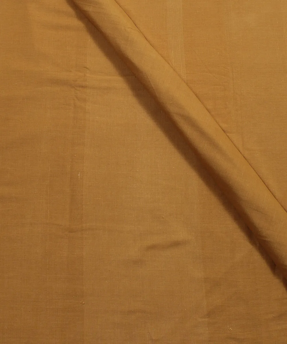 1.5m Beige Brown Handspun Handloom Cotton Fabric