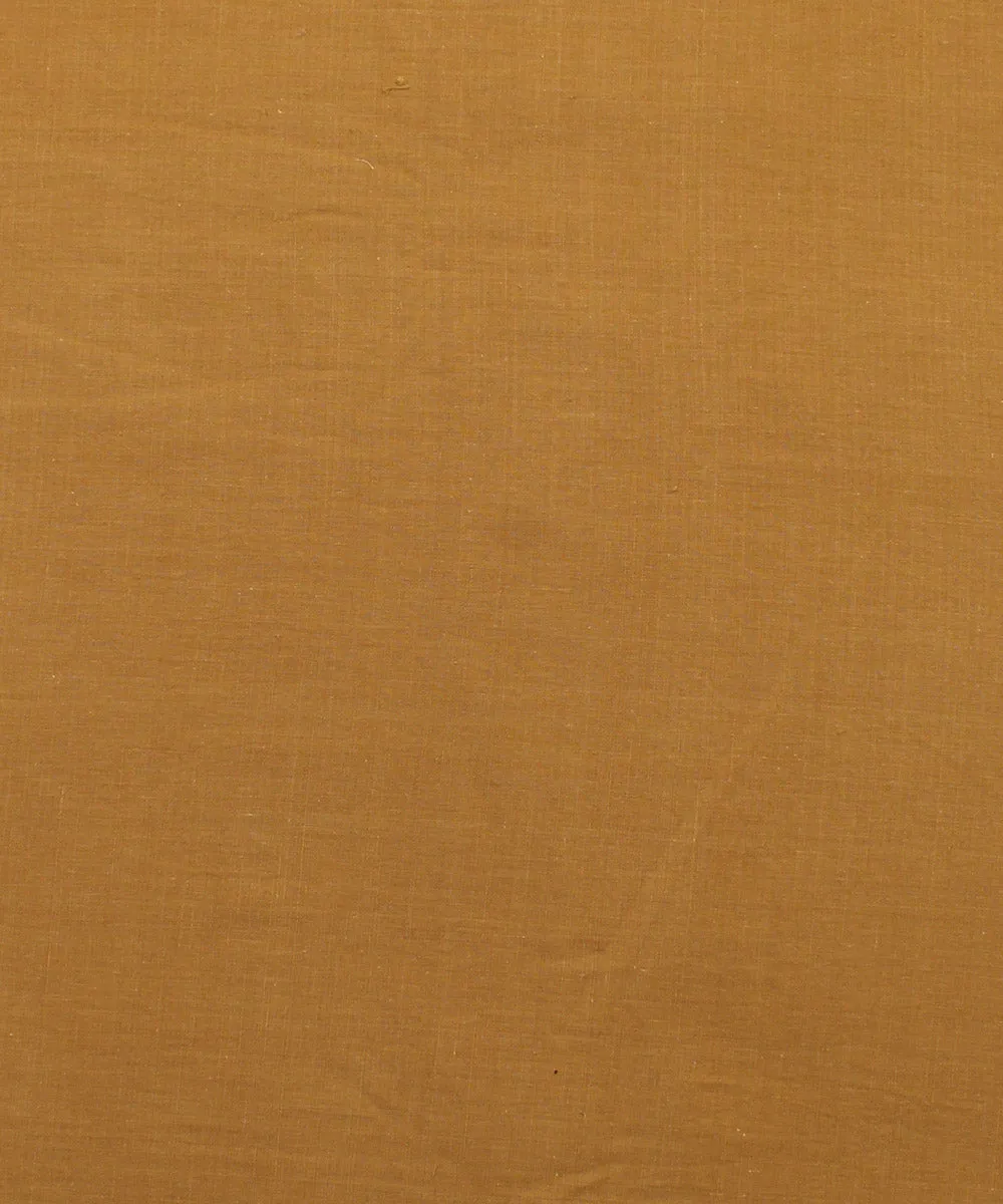 1.5m Beige Brown Handspun Handloom Cotton Fabric