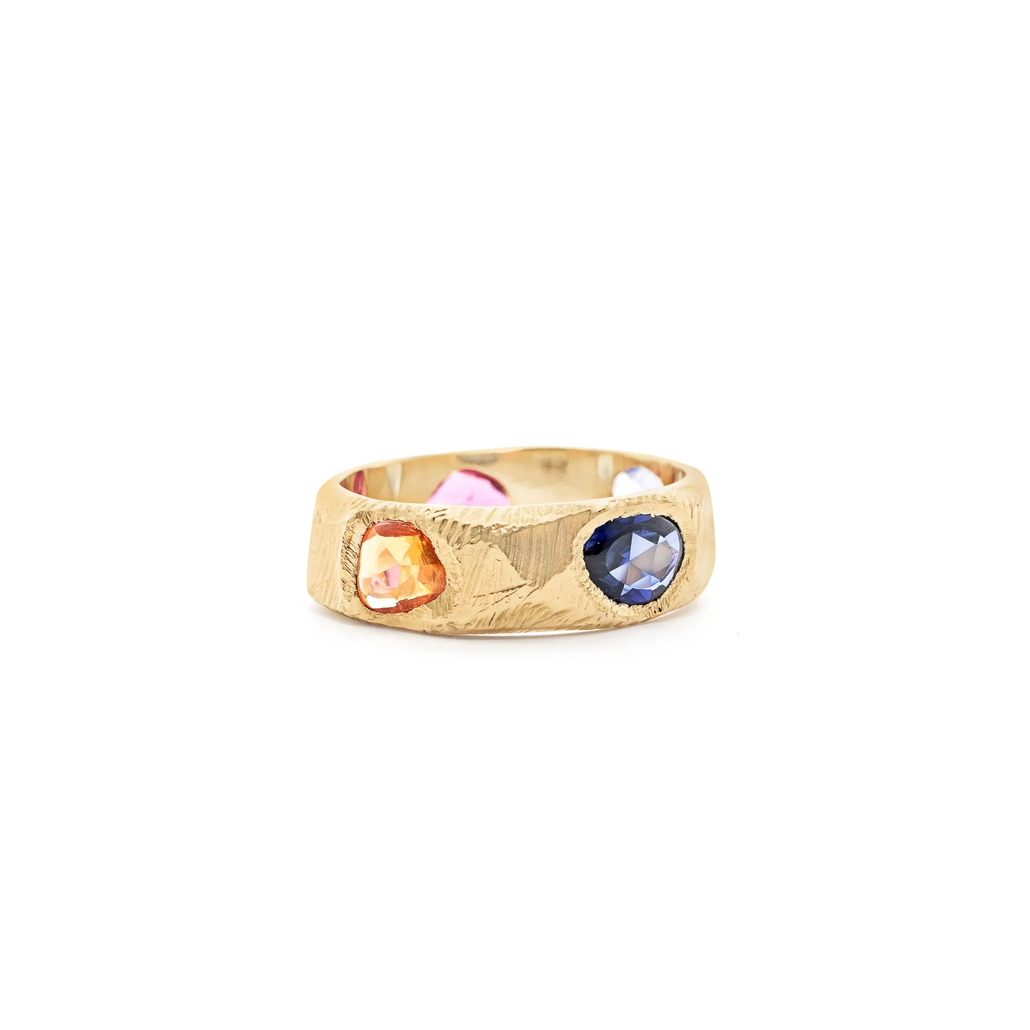 18K Five Sapphire Ring - Custom