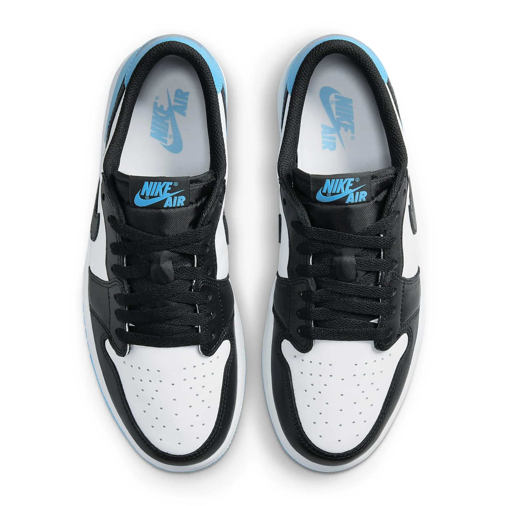 Air Jordan 1 Low Black Dark Powder Blue (W)