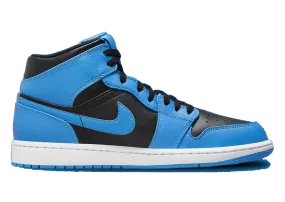 Air Jordan 1 Mid University Blue Black (PS)