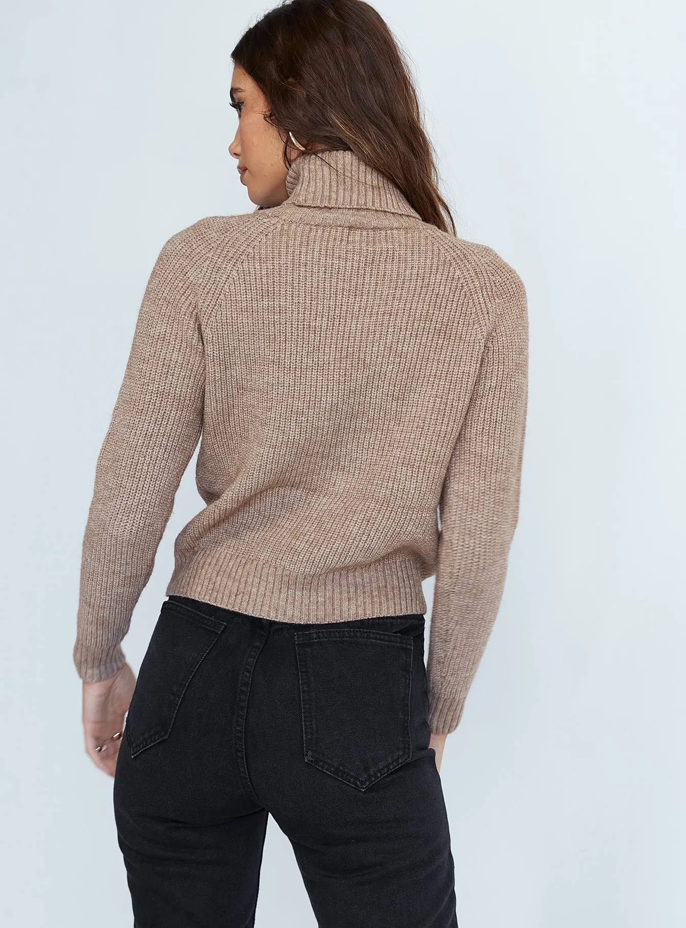 Alexi Turtleneck Sweater Brown