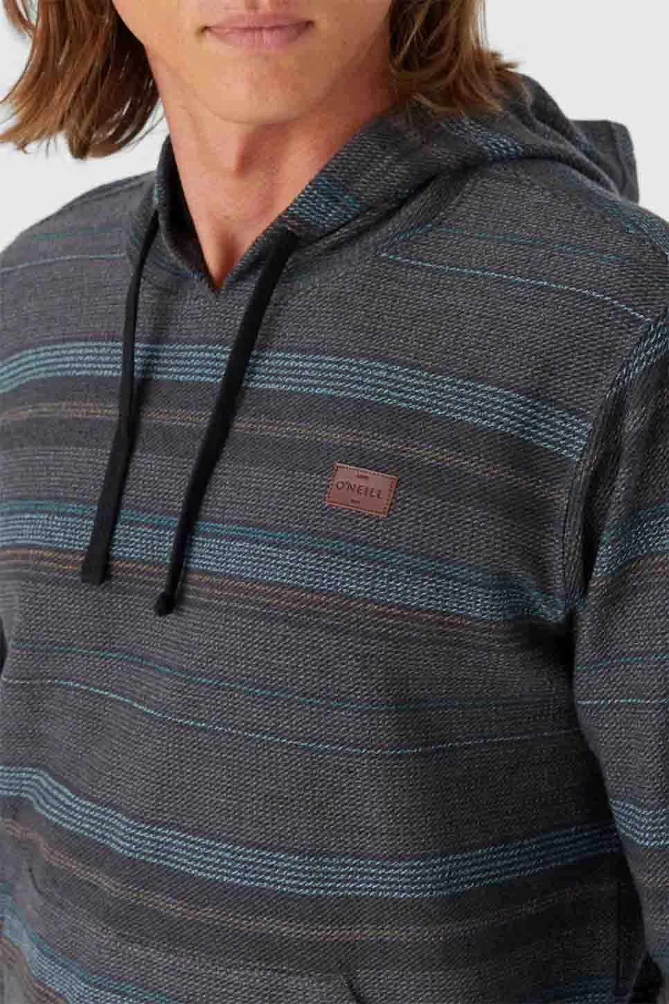 BAVARO STRIPED PULLOVER Black