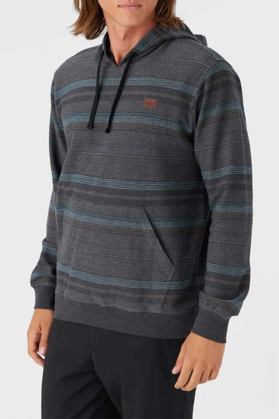 BAVARO STRIPED PULLOVER Black