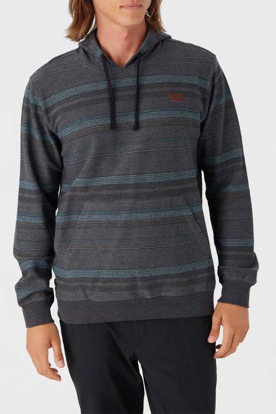 BAVARO STRIPED PULLOVER Black