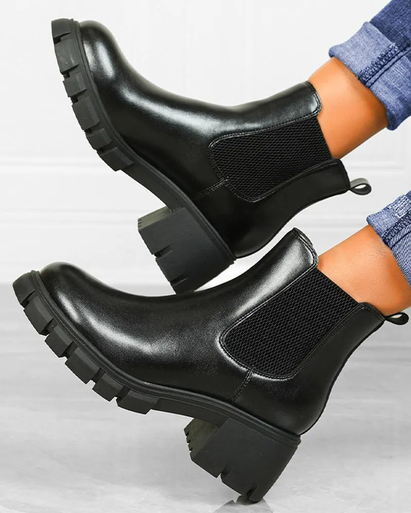 Black Chelsea boots