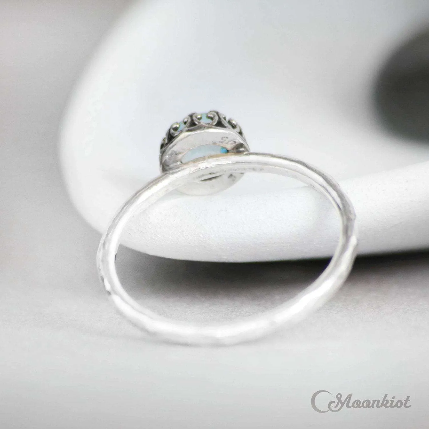 Blue Topaz Promise Ring, December Birthstone | Moonkist Designs