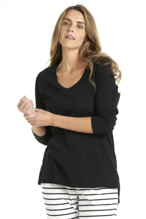 Bonnie LS Cotton Black Tee