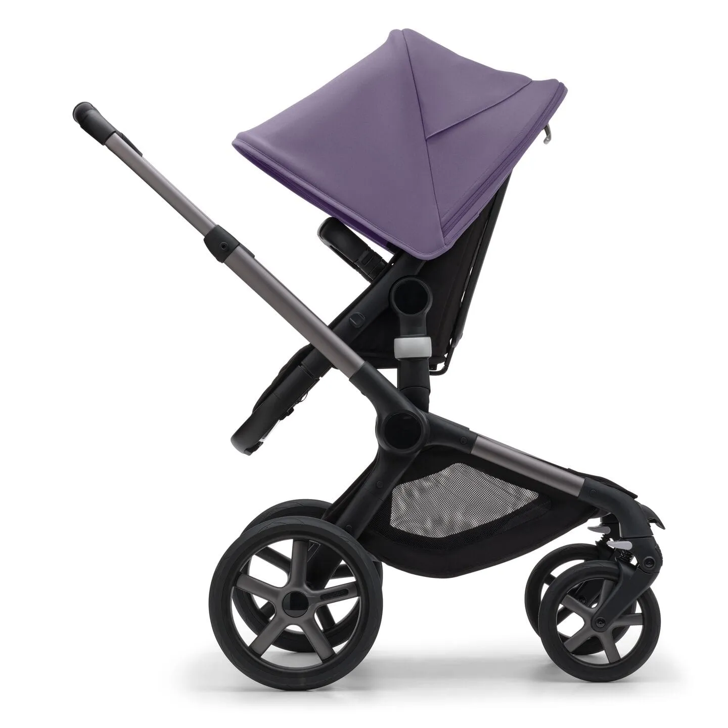 Bugaboo Fox 5, Pebble 360 PRO Ultimate Travel System - Graphite/Midnight Black/Astro Purple