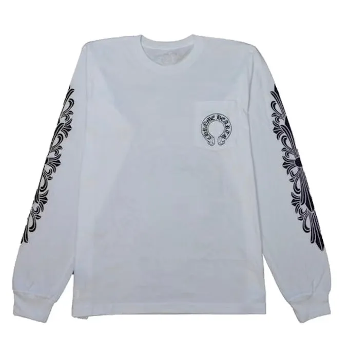 CHROME HEARTS HORSE SHOE LONG SLEEVE WHITE