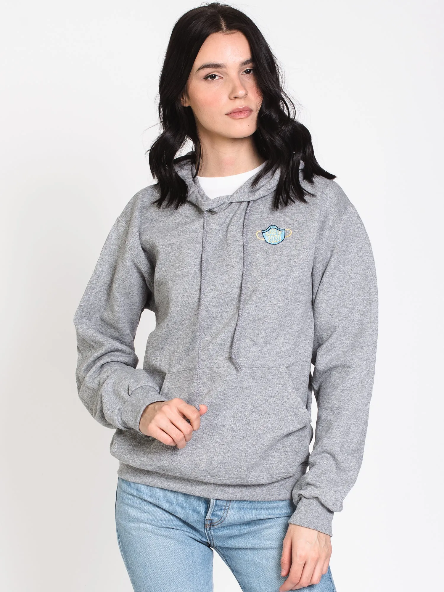 CLASS OF 2020 EMB HOODY - GRY - CLEARANCE