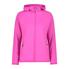 CMP Women's Unlimitech Grid Tech Stretch Hooded Fleece (Festival)