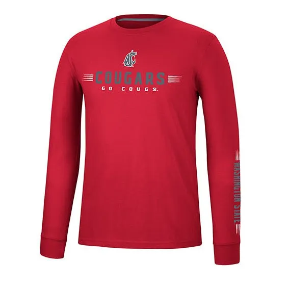 Colosseum Mens Long Sleeve GO COUGS Tee