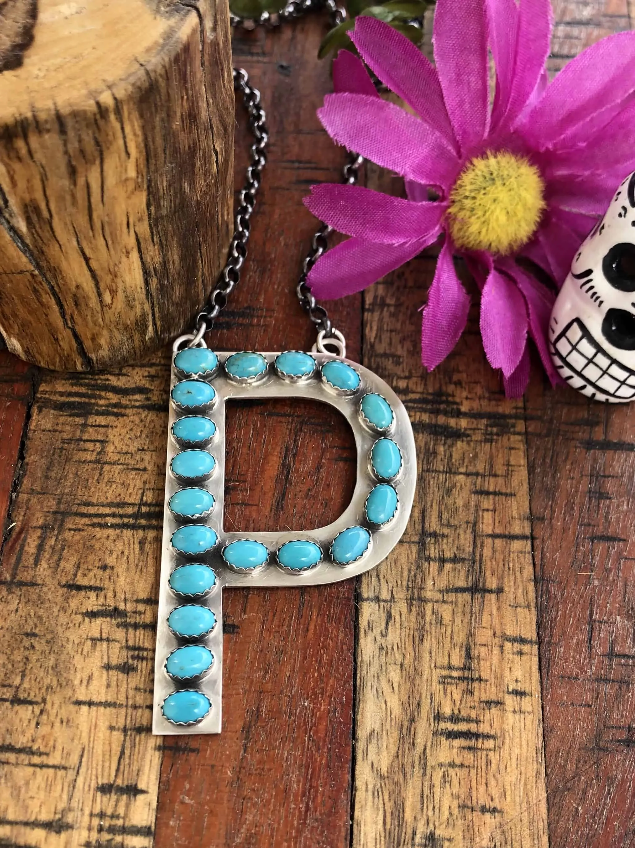 Custom Letter P Necklace