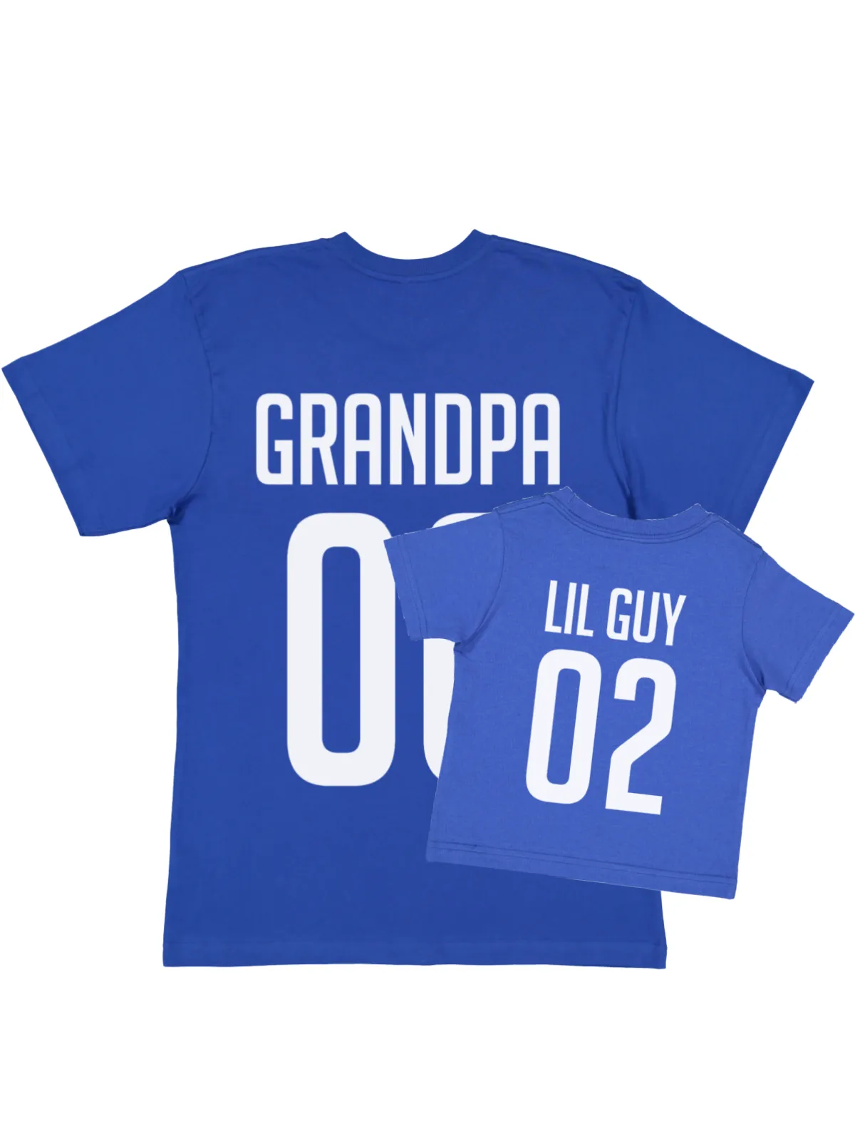 Daddy   Me Matching Jersey Shirts - Royal Blue