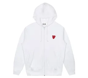 Double Red Emblem Hoodie Women