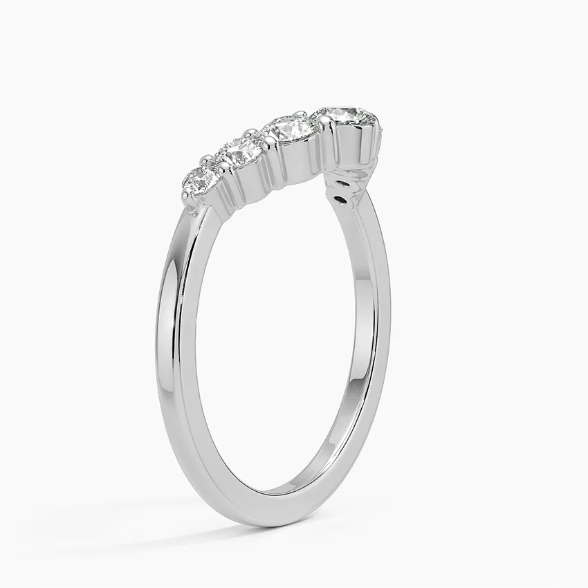 Emilie Contour Wedding Band Ring - LR113