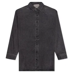 Essentials Denim L/S Shirt - Black