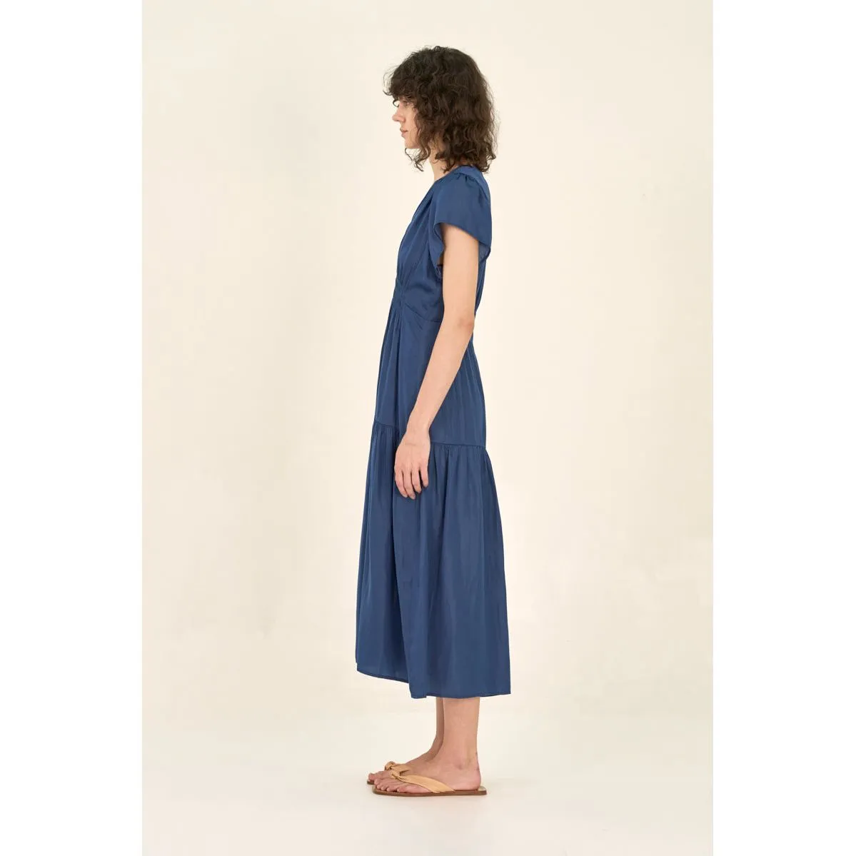 Ezrie Grade and Gather Blue Corn Midi Dress