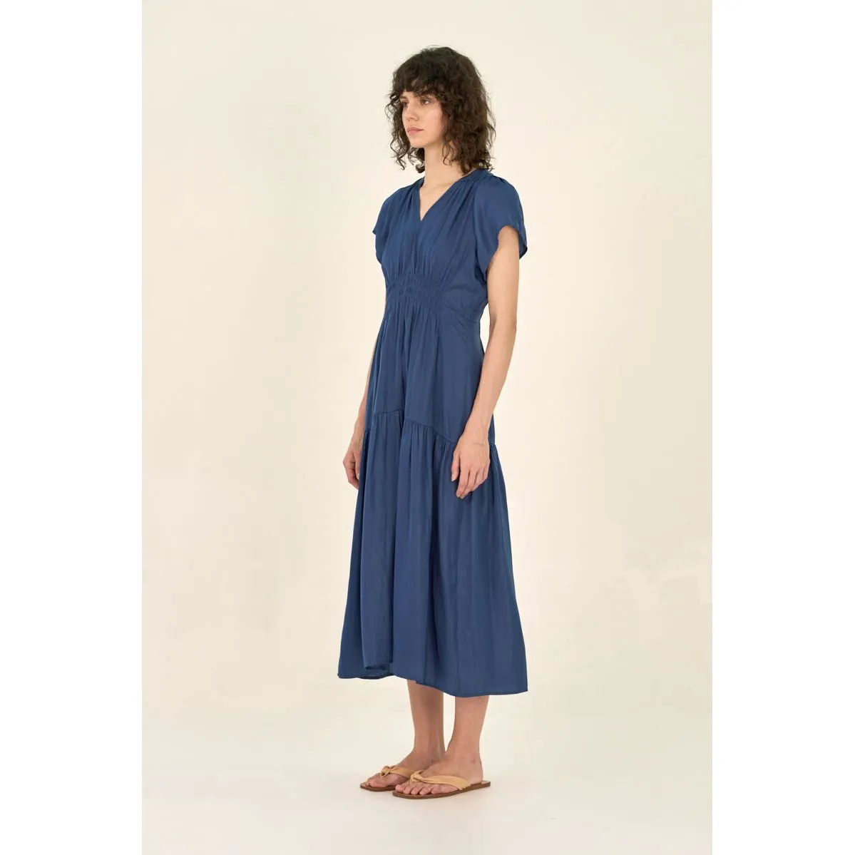 Ezrie Grade and Gather Blue Corn Midi Dress