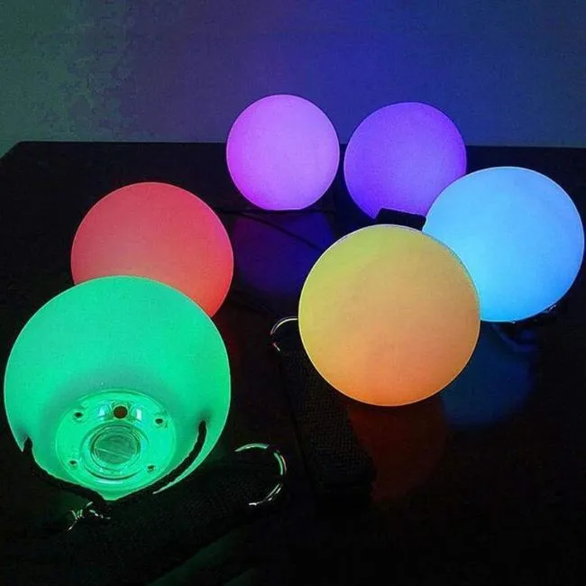 Flashez Poi LED Balls x 2