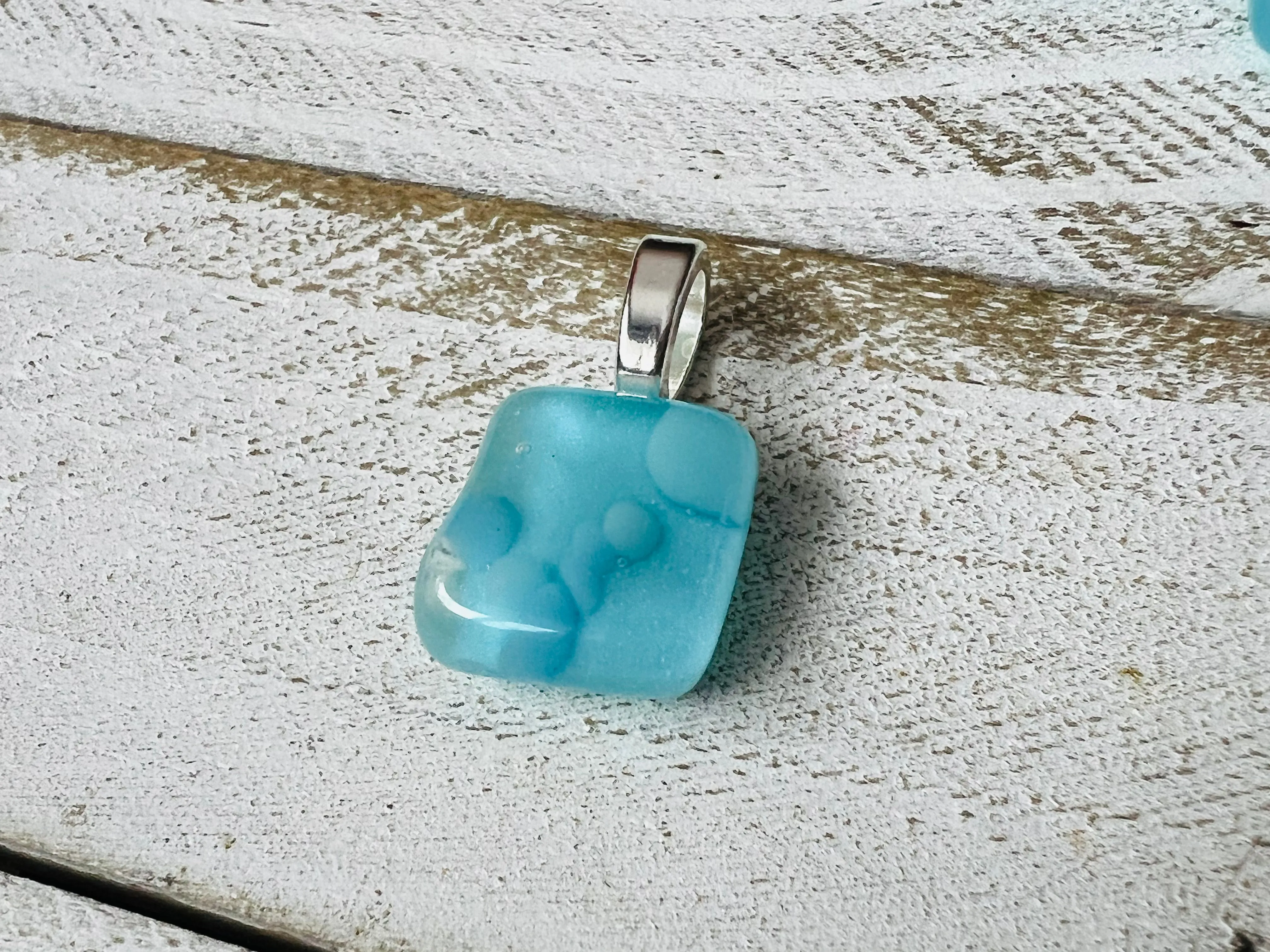 Fused Glass Mini~Blue