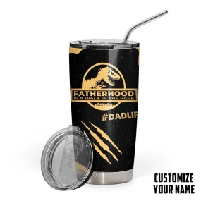 Gearhuman 3D Fatherhood Is A Walk In The Park Fathers Day Gift Custom Name Design Insulated Vacuum Tumbler