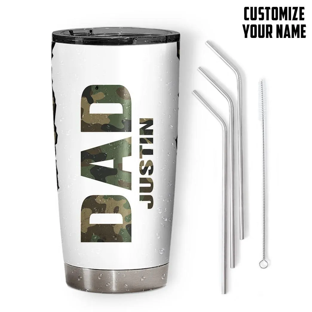 Gearhuman 3D Happy Fathers Day Gift To Dad Custom Name Tumbler