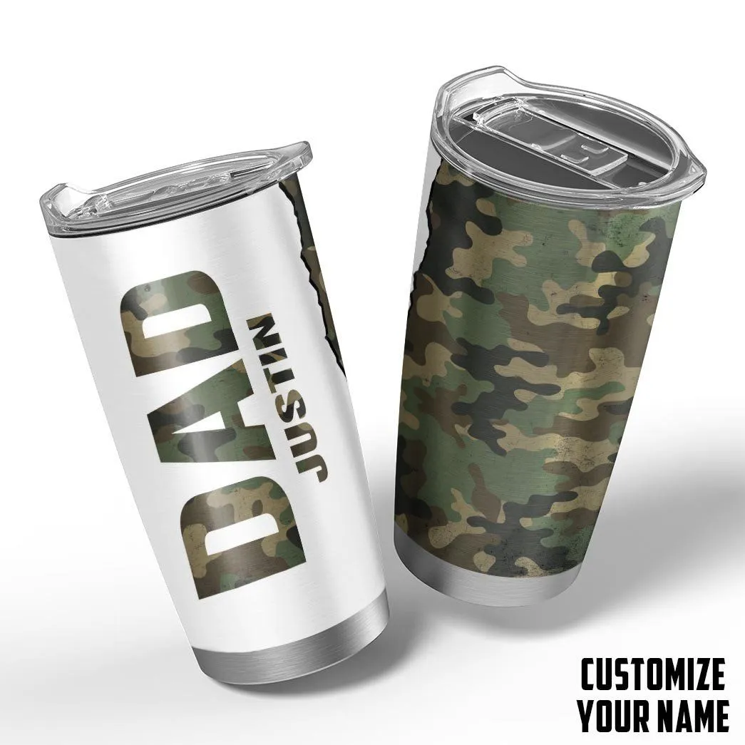 Gearhuman 3D Happy Fathers Day Gift To Dad Custom Name Tumbler