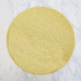 GOLD GLITTER LUNA ROUND SET OF 4 PLACEMATS