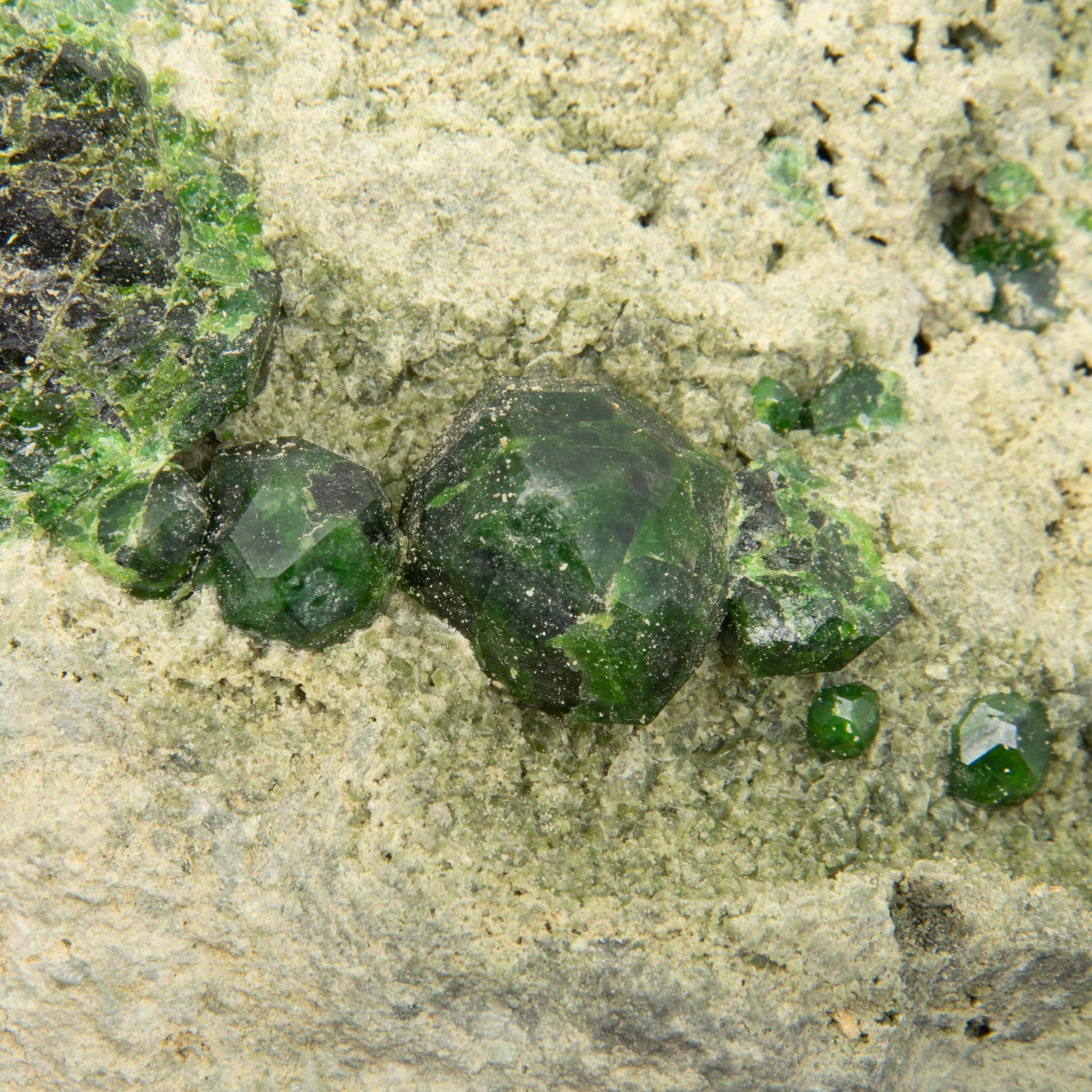 Green Demantoid Garnet  - Rough