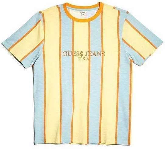 Gue$$ x Asap Rocky USA Stripe Tee (Sun Orange)