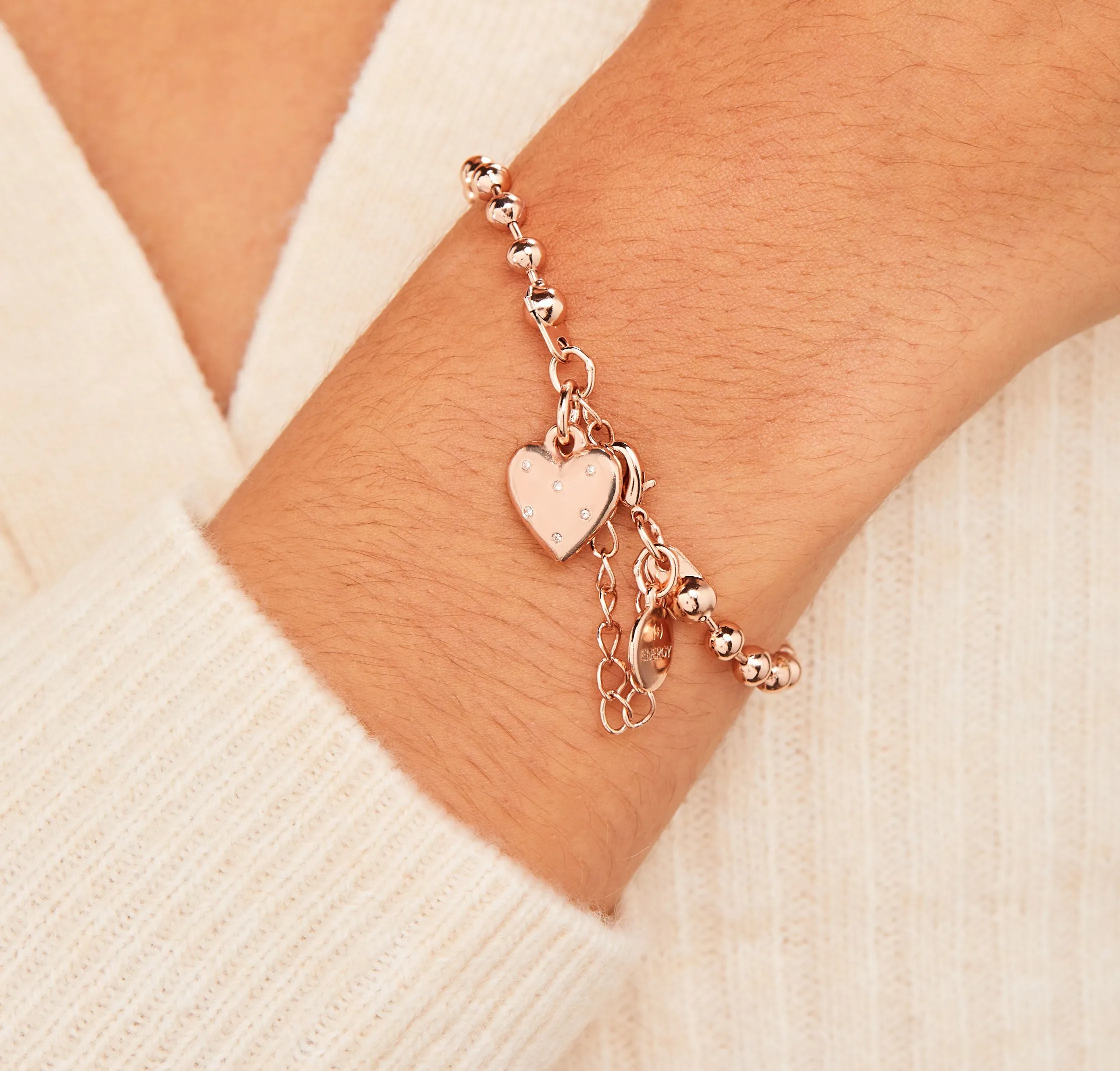 Heart Ball Chain Bracelet