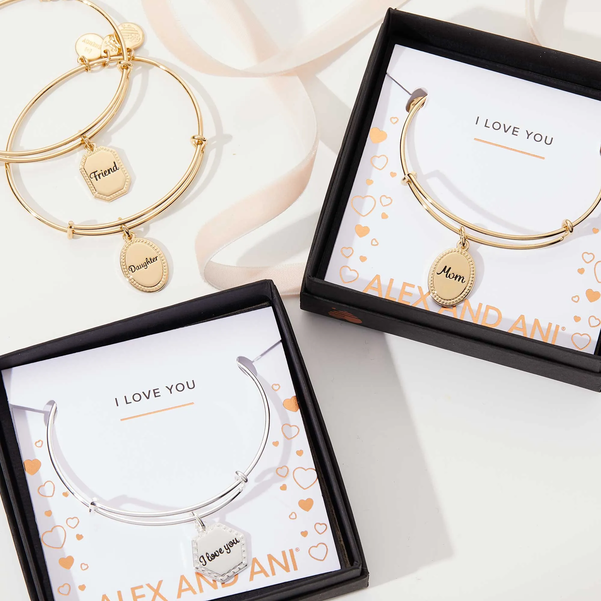 'I Love You' Charm Bangle