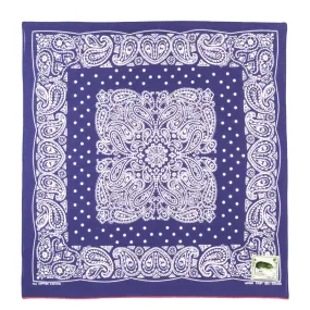 KAPITAL FASTCOLOR SELVEDGE BANDANA TUNA DANCE PURPLE