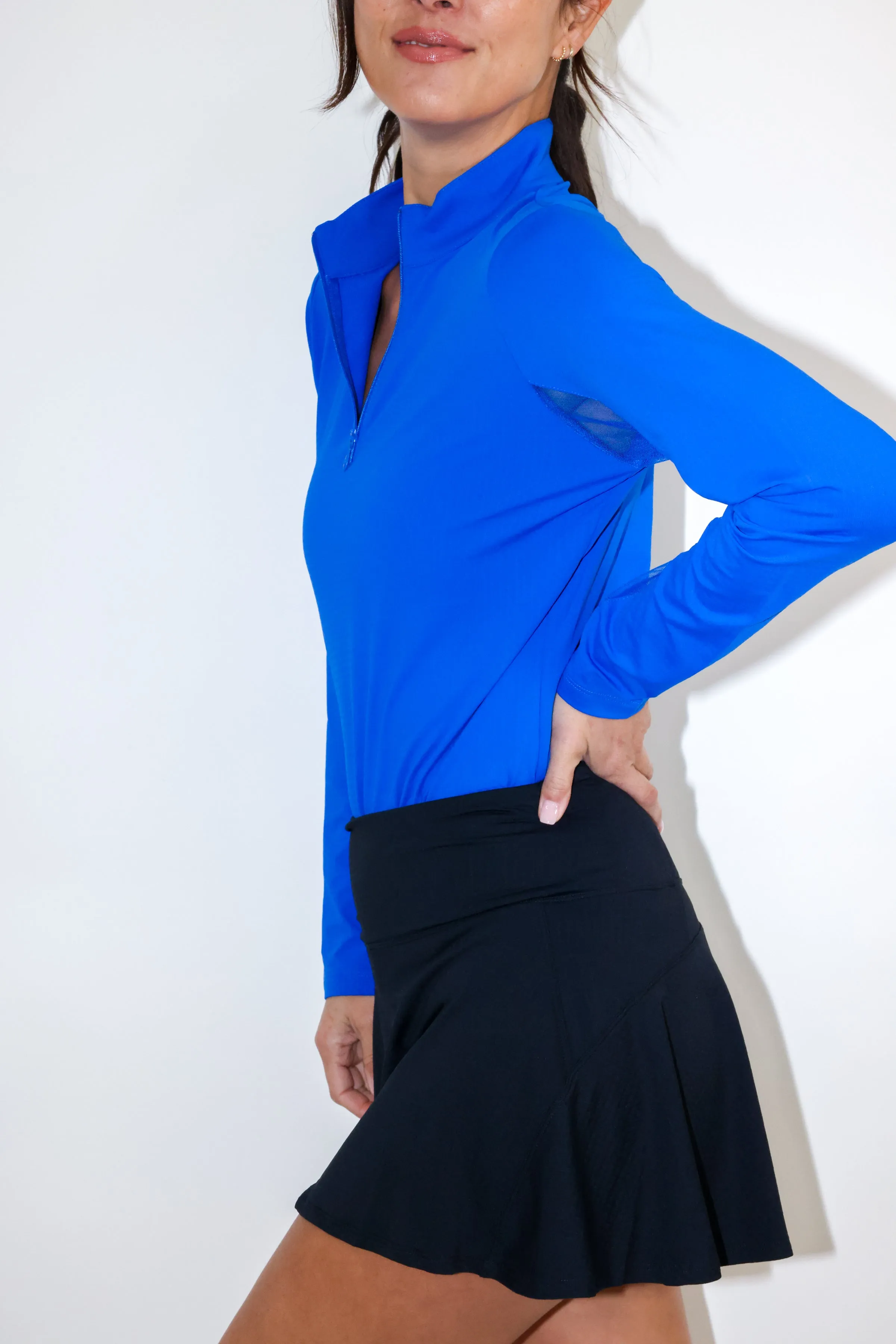 Long Sleeve Mock Neck Top