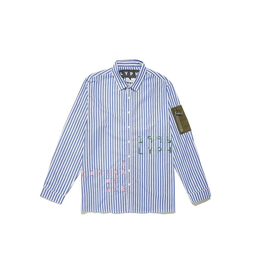 LYPH HARVARD SHIRT -BLUE/WHITE