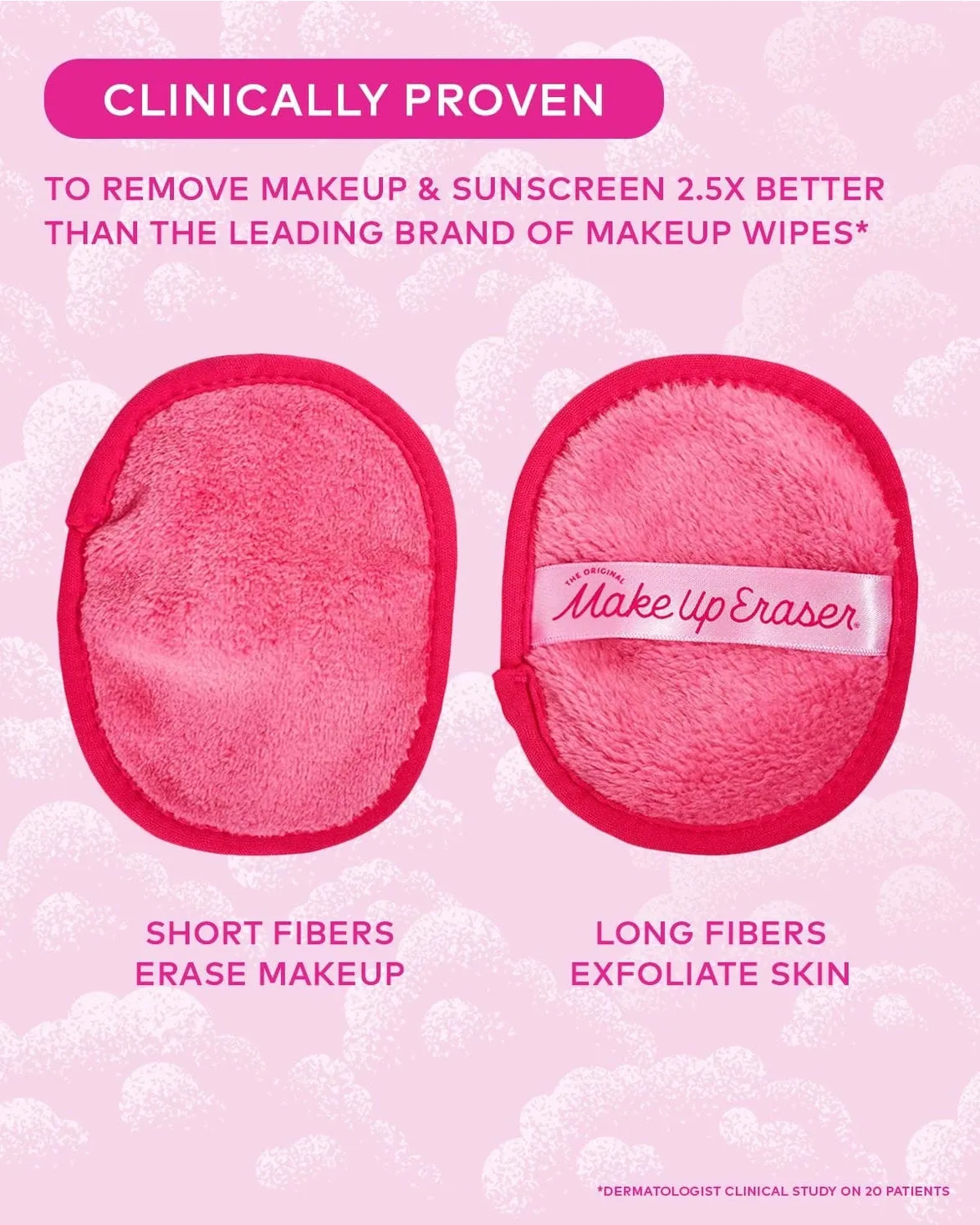 Makeup Eraser Pink 7-Day Set