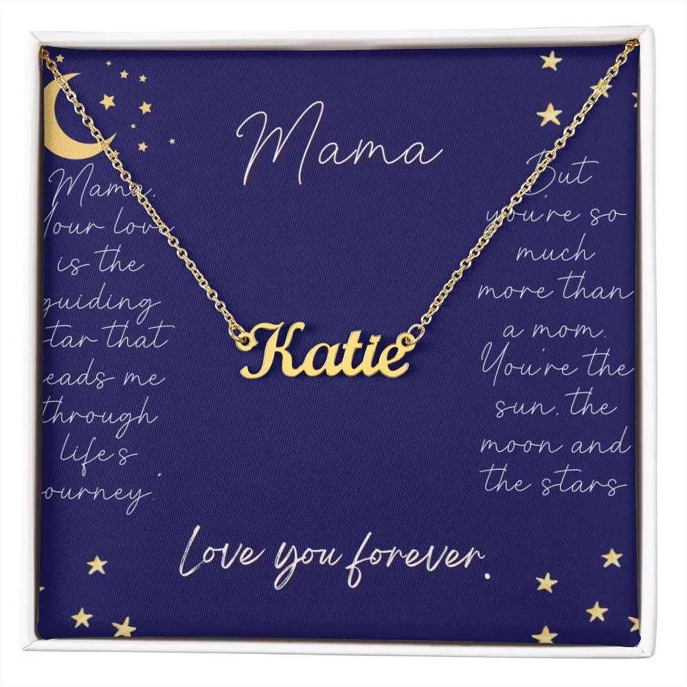 Mama Necklace,  Personalized Mom Necklace, Custom Gift For Mothers Day, Birthday, Christmas & More.