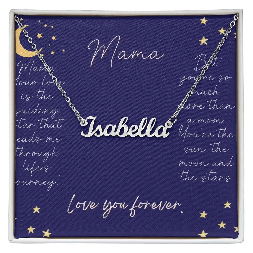 Mama Necklace,  Personalized Mom Necklace, Custom Gift For Mothers Day, Birthday, Christmas & More.