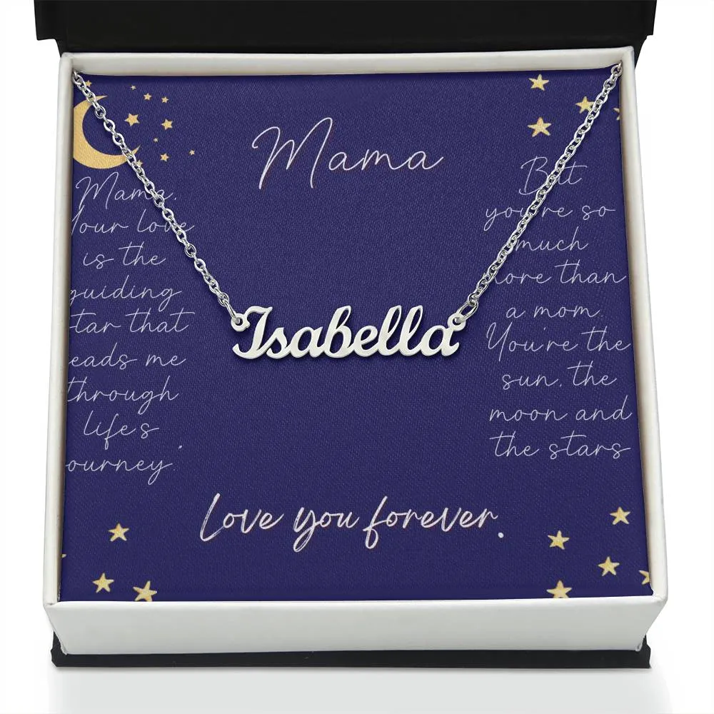 Mama Necklace,  Personalized Mom Necklace, Custom Gift For Mothers Day, Birthday, Christmas & More.