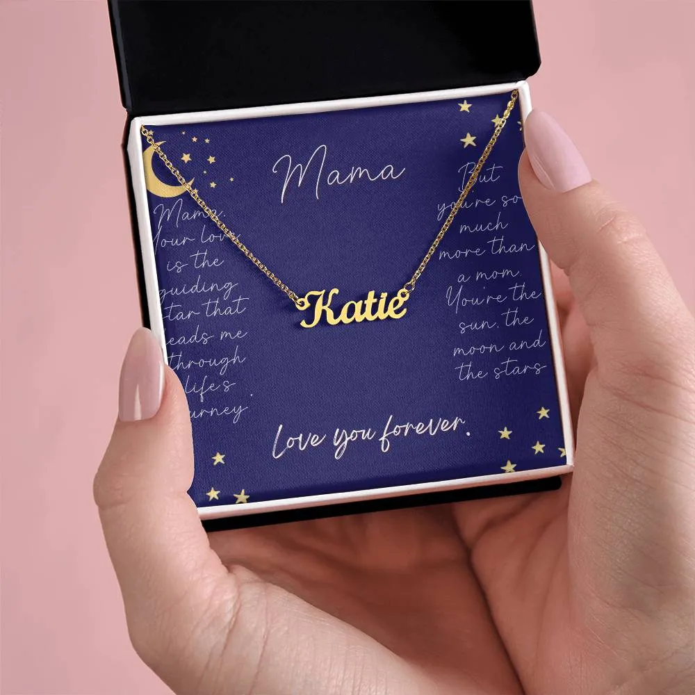 Mama Necklace,  Personalized Mom Necklace, Custom Gift For Mothers Day, Birthday, Christmas & More.