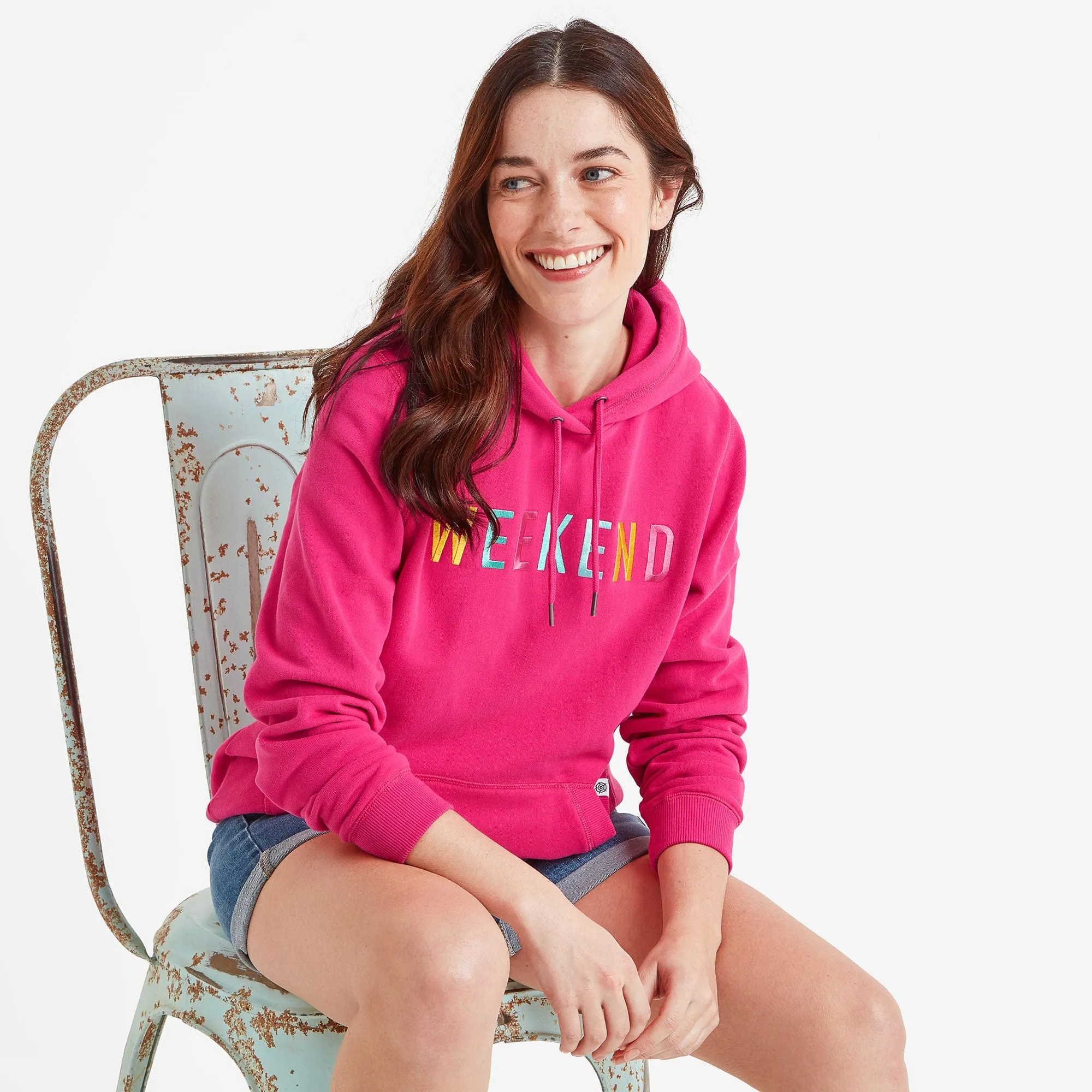 Mariah Womens Hoodie - Hibiscus Pink