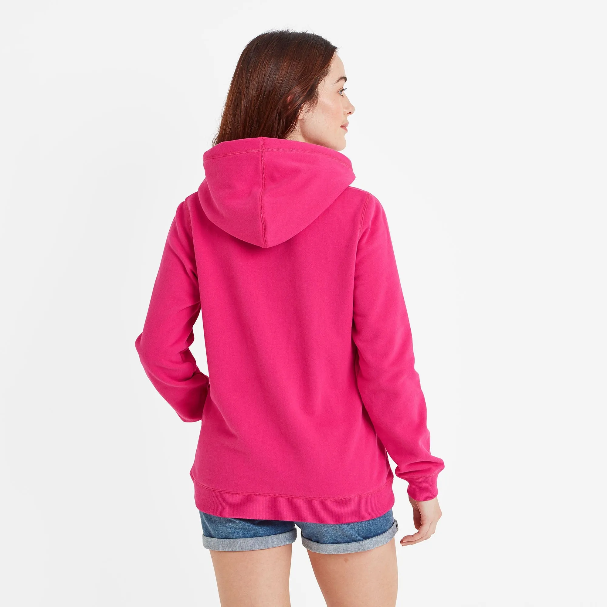 Mariah Womens Hoodie - Hibiscus Pink