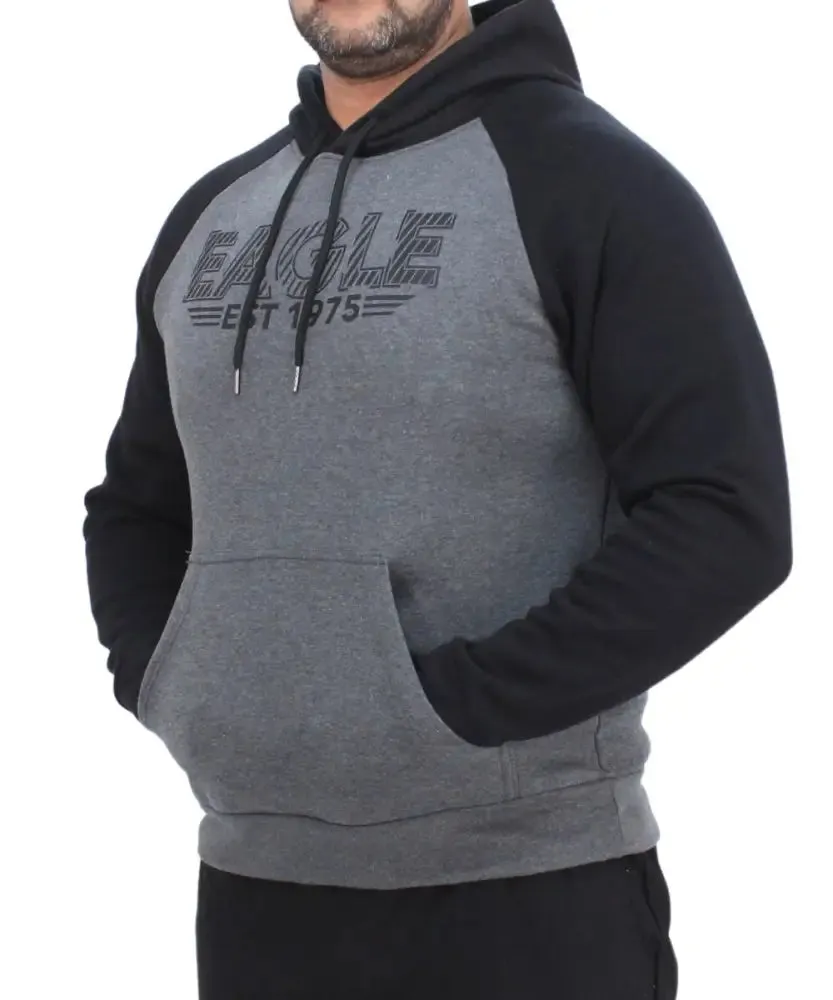 Mens Printed Colourblock Hoody