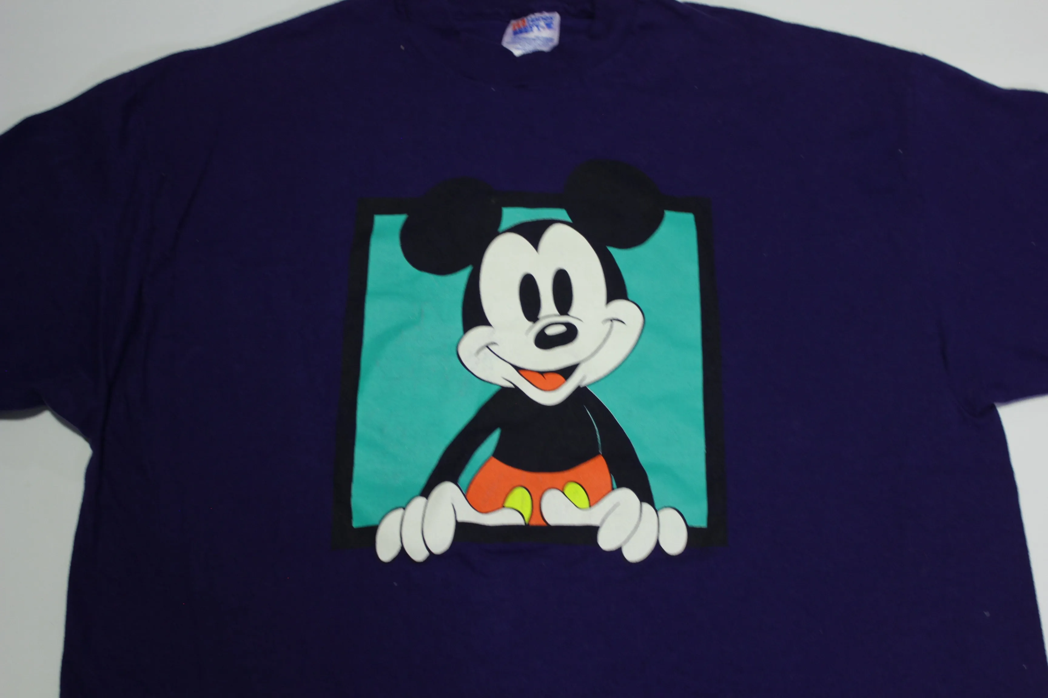 Mickey Mouse Peek-A-Boo Vintage 90's Made in USA Hanes Single Stitch Disney T-Shirt