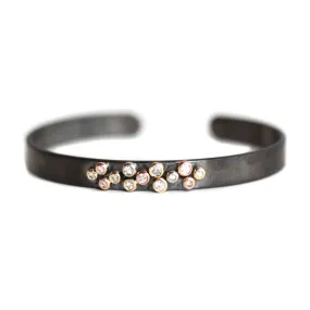 Mixed Metal Diamond Cuff