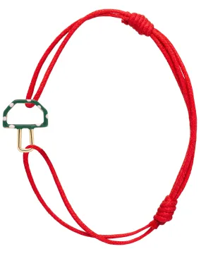 MUSHROOM GREEN CORD BRACELET