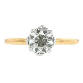 North Star Engagement Ring, Old Euro 1.04ct., West 13th Collection