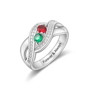 Personalized Couples Promise Engagement Ring For Women